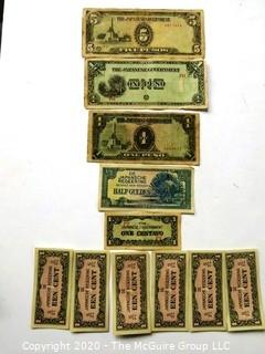 Vintage Japanese Occupation Notes or Currency From Japan. 