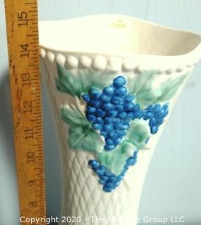 McCoy Pottery Tall Vase with Grapes