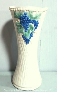 McCoy Pottery Tall Vase with Grapes