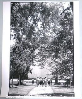 Large Format Black & White Photo by A Rickerby - 1964 Students on Campus