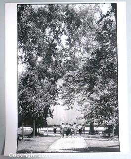 Large Format Black & White Photo by A Rickerby - 1964 Students on Campus