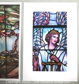 Two Large Format Color Photographs of Stained Glass