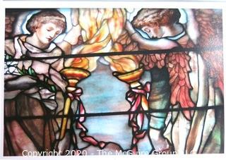 Two Large Format Color Photographs of Stained Glass