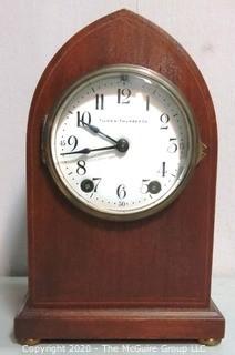 Vintage Tilden Thurber Mantel Clock in Wood Case