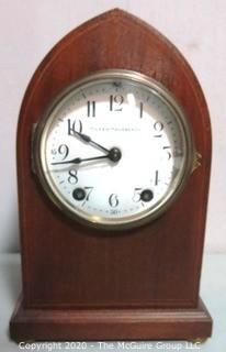 Vintage Tilden Thurber Mantel Clock in Wood Case