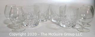 Group of Crystal Bar Glasses