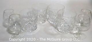 Group of Crystal Bar Glasses