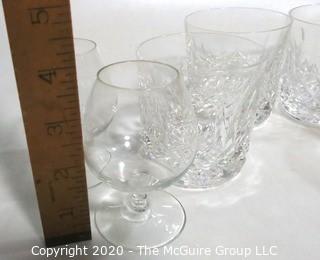 Group of Crystal Bar Glasses