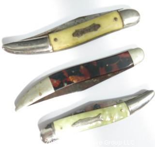 Three Vintage Tackle Box Knives