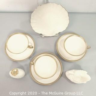 Collection of Lenox Fine Porcelain China Items in Ivory with Gold Gilt Trim