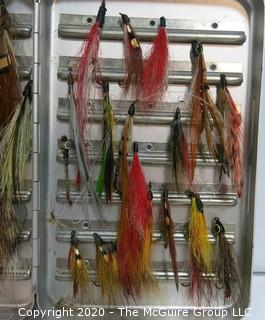 Fishing Lures Trout Flies in metal case