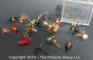 Orvis Fishing Lures: Trout Flies in Orvis box