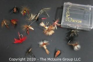 Orvis Fishing Lures: Trout Flies in Orvis box