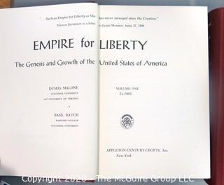 Two Volume Set of Empire For Liberty The Genesis And Growth Of The United States of America by Malone & Rauch, 1960