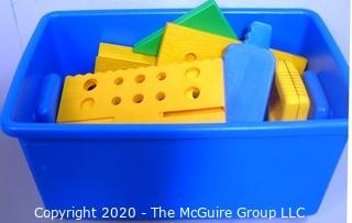 Bin of Plastic Pre School Toys