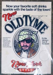 Vintage Advertising Poster New Old Tyme