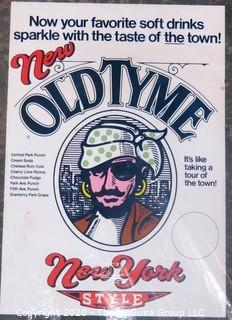 Vintage Advertising Poster New Old Tyme