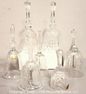 Group of Crystal and Glass Hand Bells