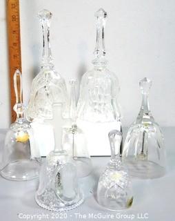 Group of Crystal and Glass Hand Bells