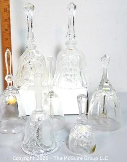 Group of Crystal and Glass Hand Bells