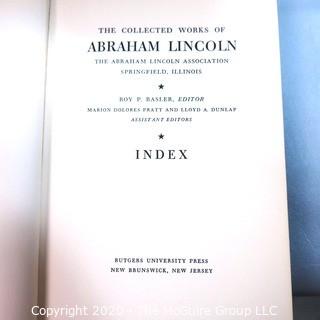 The Collected Works of Abraham Lincoln. 9 Volume Set Hardcover 1953 Roy Basler (Editor)