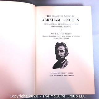 The Collected Works of Abraham Lincoln. 9 Volume Set Hardcover 1953 Roy Basler (Editor)