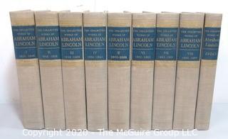 The Collected Works of Abraham Lincoln. 9 Volume Set Hardcover 1953 Roy Basler (Editor)