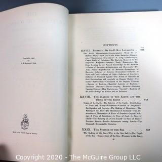 Four Volume Set of The Outline of Science: A Plain Story Simply Told 1922 by J. Arthur Thomson.  Illustrated