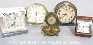 Collection of Vintage Alarm Clocks