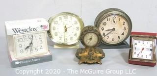 Collection of Vintage Alarm Clocks