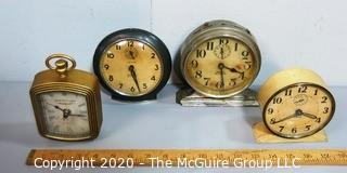 Collection of Vintage Alarm Clocks