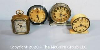 Collection of Vintage Alarm Clocks