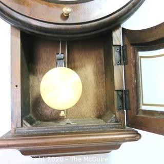 Linden Wall Clock with Pendulem