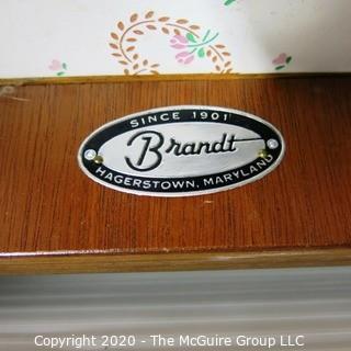 Brandt Marble Top Dresser Shaving Mirror Stand with Drawer