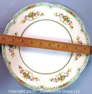 Set of 4 Fine Porcelain China Salad Plates by Johnson Bros. England in Pareek Belvedere Pattern,