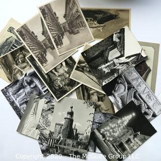 Collection of Vintage Real Photo Black & White Postcards.  Most from Europe. Unposted