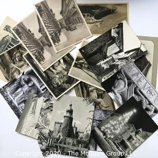 Collection of Vintage Real Photo Black & White Postcards.  Most from Europe. Unposted