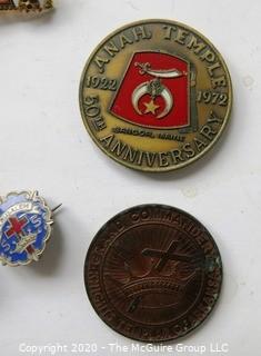 Group of Vintage Masonic, Scouts, Elks Club Etc. Pins etc. 