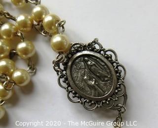 Rosary, Cross Pendants, Child Fork & Spoon & Napkin Ring