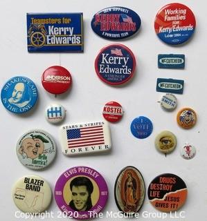 Lot of Political Pins and Pin Backs