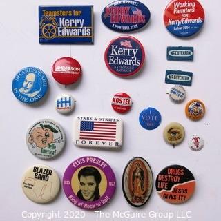 Lot of Political Pins and Pin Backs