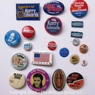 Lot of Political Pins and Pin Backs