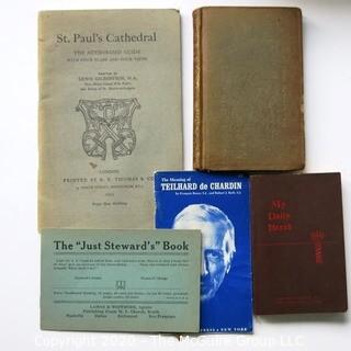 Five Vintage Religious Books Including Married & Single from 1845