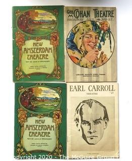 Four Vintage 1920's Theater Programs from Broadway, New York City