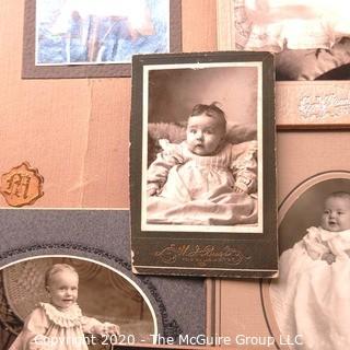 Collection of Vintage Baby Photos and Cabinet Photographs