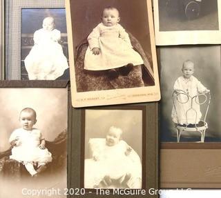 Collection of Vintage Baby Photos and Cabinet Photographs