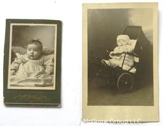 Collection of Vintage Baby Photos and Cabinet Photographs