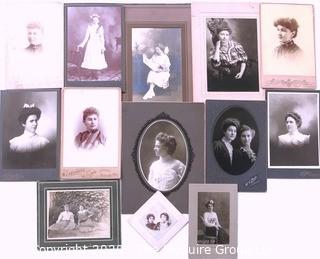 Collection of Vintage Photos and Cabinet Photographs of The Ladies