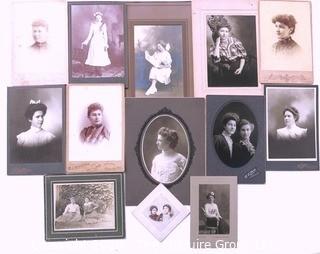 Collection of Vintage Photos and Cabinet Photographs of The Ladies