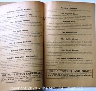 Antique Daily Program from Greater Britain 1899 Exhibition.